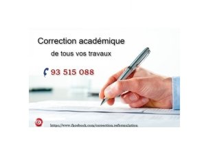 Correction thèses mémoires PFE publications &amp;hellip L&#039;Ariana Tunisie