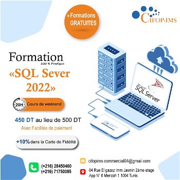 Annonce Formation SQL Tunis Tunisie