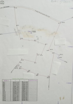 Croquis du terrain agricole 6,599 ha, a Ben guérir 
