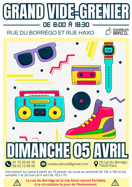 affiche vide grenier