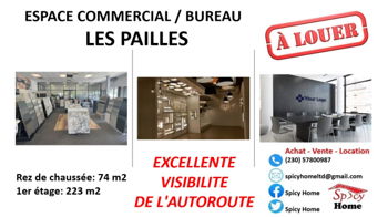 Location emplacement commercial / bureau pailles Port Louis Ile Maurice