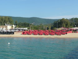 vue de la plage (de sable fin)