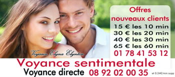 FORFAIT VOYANCE 15€ les 10 min Audiotel 0 40€/ Annois Aisne