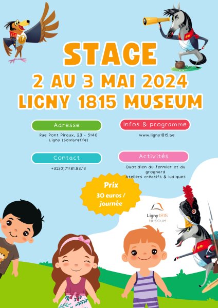 Stage découvertes au Ligny 1815 Museum