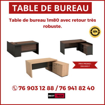 TABLE & FAUTEUIL BUREAU QUALITE Dakar S&eacute;n&eacute;gal