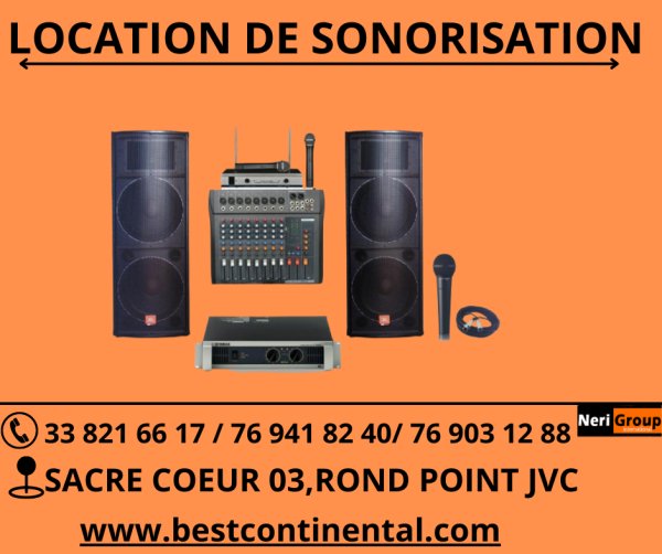 SONORISATION BON PRIX Dakar Sénégal