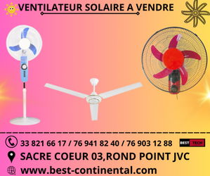 Annonce ☀️ VENTILATEURS SOLAIRES ⚡️ Dakar Sénégal