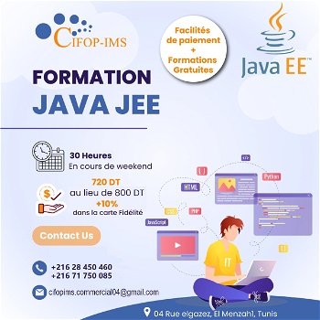 Annonce Formation Java JEE Tunis Tunisie