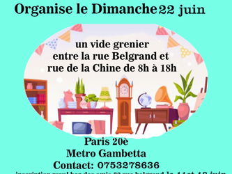 Affiche vide grenier