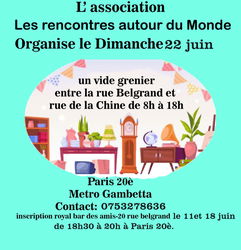 Vide grenier Paris