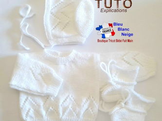 patron tuto tricot bb modèle layette bébé à tricoter