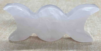 Triple lune quartz rose H 5 cm Sedan Ardennes
