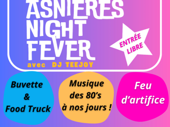 Affiche Asnières Night Fever 2024