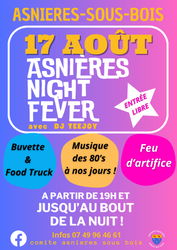 Affiche Asnières Night Fever 2024