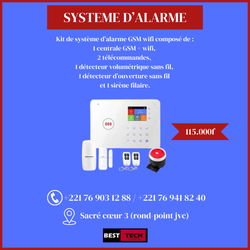 KIT SYSTEME D’ALARME GSM WIFI Dakar S&eacute;n&eacute;gal