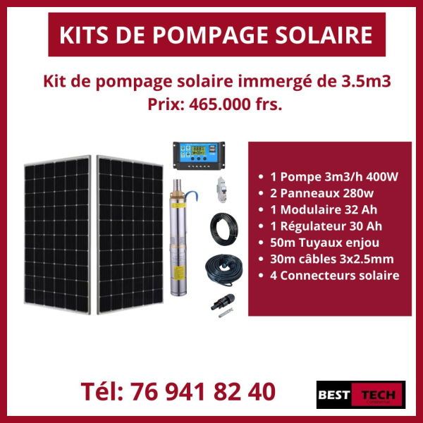 kit pompage solaire