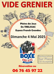 vide grenier Boxing Club Trélissacois Dordogne