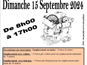 Annonce Vide grenier Viviers 15 septembre Ardèche