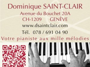 dominique saint-clair &quot;votre pianiste aux mille mélodies&quot; Genève
