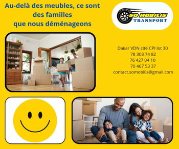 Annonce Transport marchandises/Services déménagement Dakar Sénégal