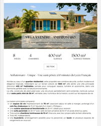 VENTE VILLA AMBATOMARO Antananarivo Madagascar