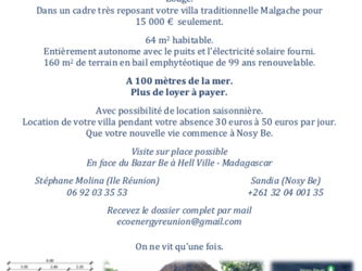 Vente villa andilana beach nosy be Ile Nosy Be Madagascar Ile Nosy Be
