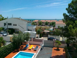 Vue sur sur mer depuis la villa