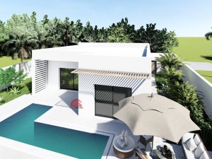 Vente projet villa piscine houmt souk djerba- Tunisie