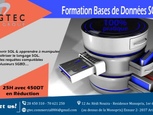 Annonce formation développeur base données sql L&#039;Ariana Tunisie