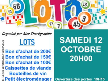 Annonce LOTO GOURMAND Saint-Priest-sous-Aixe Haute Vienne