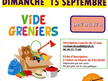 vide grenier annuel ROV Dimanche 15 septembre Valdoie Territoire de Belfort