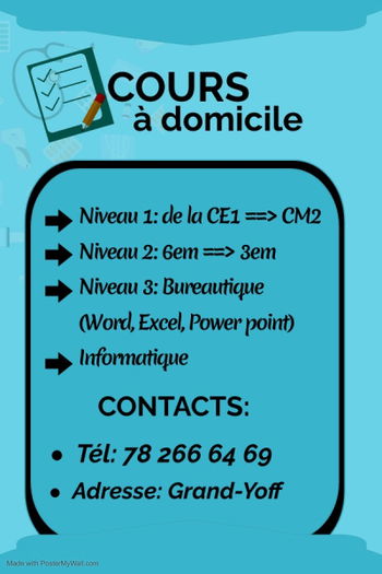 Annonce Cours particuliers informatique Achères Yvelines