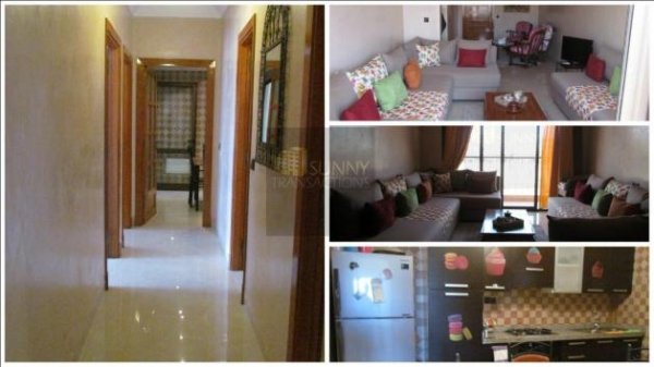 Location appartement meublé neuf jamais habi Marrakech Maroc