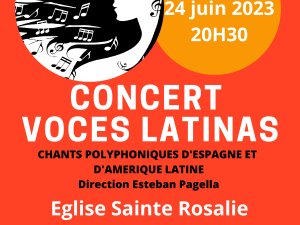 Concert Voces Latinas 24 juin 2023