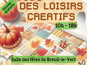 Annonce 16ème Salon Des Loisirs Créatifs Breuil-le-Vert Oise