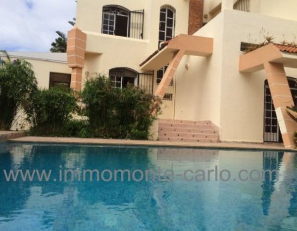 Location Jolie villa piscine rabat Souissi Maroc