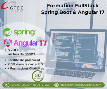 Formation Angular &amp; Spring Boot L&#039;Ariana Tunisie