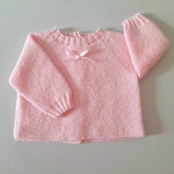 Brassière tricot bébé layette tricotée main