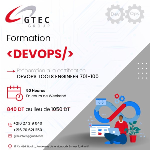 Promo Formation DevOps Tools Engineer Tunis Tunisie