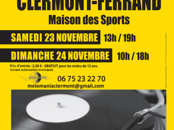 Annonce Fête disque Vinyl CD Clermont-Ferrand Puy de Dôme