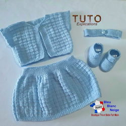 patron tuto tricot bb modèle layette bébé à tricoter