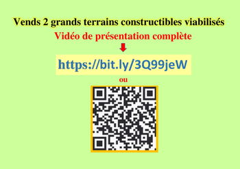 Vente campagne vends 2 grands terrains constructibles viabilisés Fatines