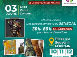 Annonce EXPO TERANGA éDITION 2022 Dakar Sénégal