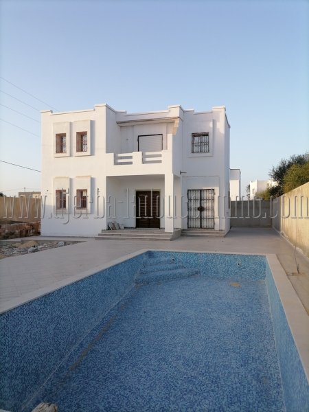 Vente Villa neuve piscine Djerba Midoun Tezdaine Tunisie