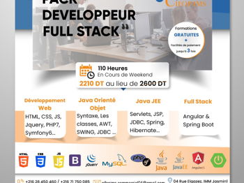 Annonce Pack Formation FullStack Tunis Tunisie