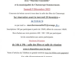 concours belote Chatonrupt-Sommermont Haute Marne