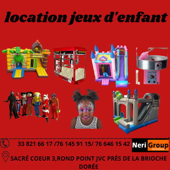 LOCATION JEUX D'ENFANTS BON PRIX 02 Dakar Sénégal