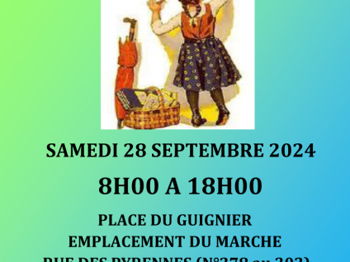 Annonce Vide grenier Couleurs Pays samedi 28 septembre 2024 Paris 20