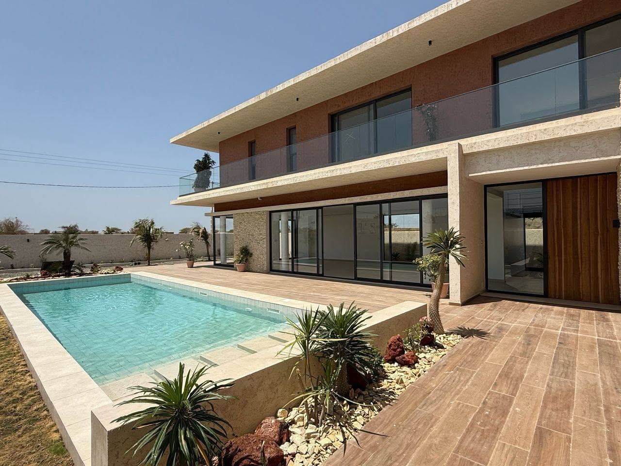 vue sur la piscine