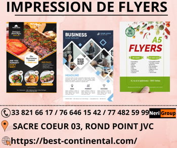 Annonce IMPRESSION 100 FLYERS FORMAT A5 03 Dakar Sénégal